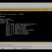 Simple Bank Management System Using C