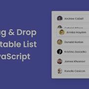 Drag And Drop Sortable List In HTML CSs JavaScript Draggable List In JavaScript