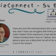 VizConnect Deep Dive Into Tableau Performance