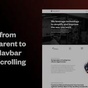 Прозрачное фиксированное и динамическое прототипирование панели навигации для прокрутки в дизайн