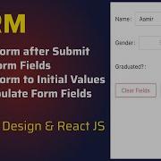 Как сбросить форму после отправки в ReactJS с помощью компонента Ant Design Form Очистка формы