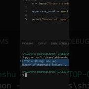 How To Count No Of Upper Case Letter In A String In Python Python For Beginners Python Strings