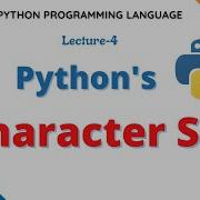 Python Character Set What Is Character Set