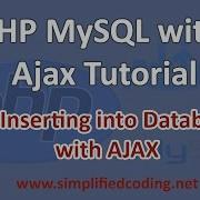 4 PHP MySQL With AJAX Tutorial Insert Into Database With AJAX