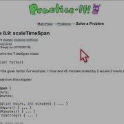 Java Practice It Exercise 8 9 ScaleTimeSpan Classes Instance Methods