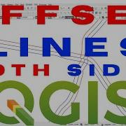 Как сместить линию в QGIS Как сместить линию в обе стороны в QGIS