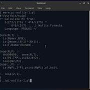 Prolog Program To Calculate Pi Using 2 2 2 1 3 4 4 3 5 Wallis Formula