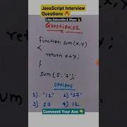 JavaScript Interview Questions And Answers Shorts Javascript Javascriptinterviewquestions