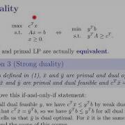 OR Lecture 5 Linear Programming Duality Part 3