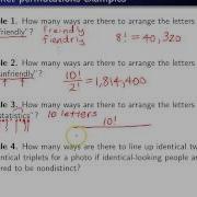 Nondistinct Permutations Example 3