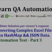 Converting Complex Excel File Into HashMap TestData For Selenium Test In Java
