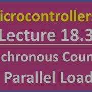 Microcontrollers Lecture 18 3 Slide 11 Synchronous Counters With Parallel Load Counter