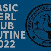 Perl Beginners Tutorial Basic Subroutine 2022