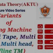 Variants Of Turing Machine Modification Of TM Multi Tape Non Deterministic Multi Track Offline