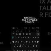 Thanks For Watching TERMUX ALL PKG INSTALLING ERROR FIX
