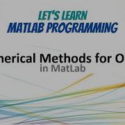 MP04 Numerical Methods For ODE S In MatLab