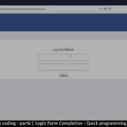 Social Website From Scratch Part 6 Login Page Completion PHP HTML CSS MYSQL Database