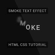 How To Create A Smoke Text Effect Using HTML CSS HTML CSS Animation Tutorial