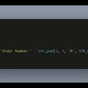 Nice Format For Order Numbers In PHP PHP TIP