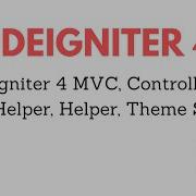 CodeIgniter 4 MVC Controller URL Helper Helper Theme Setup