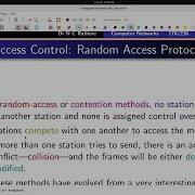 Lecture Computer Network MAC Protocols