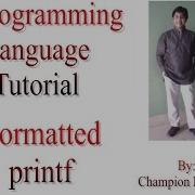 C Programming Language Tutorial 40 Formatted Printf