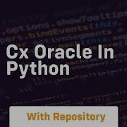 Cx Oracle In Python