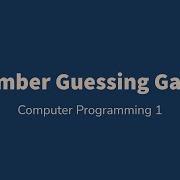 Java Number Guessing Game