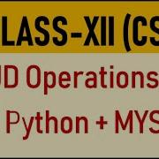 Операции CRUD с использованием Python MySQL часть 1