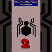 Three Spider Man Python Turtle Program Draw Spiderman Using Python Turtle Shorts Youtubeshorts