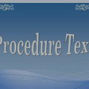 Procedure Text Definition Purpose Generic Structure Language Features And Example Technology