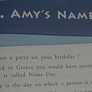 Lesson 2 Amy S Name Day Class 1 Communicative English Blue Bells School