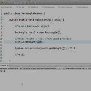 Writing A Rectangle Class In Java