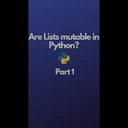 Are Lists Mutable In Python