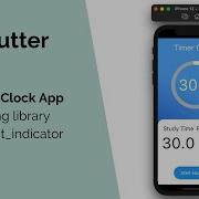 Flutter Timer Clock App Circle Progress Using Library Percent Indicator