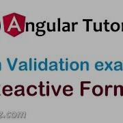 Angular 6 Form Validation Example Reactive Forms