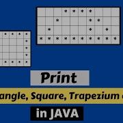 Print Any Type Of Shapes Trapezium Square Parallelogram Etc In Java By Code Spark CS