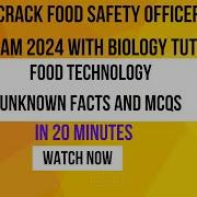 FOOD TECHNOLOGY MCQS FOOD SAFETY OFFICER 2024 Fso Foodsafetyofficer Foodsafety Fso2024