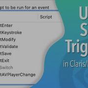 Using Script Triggers In Claris FileMaker