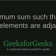 Maximum Sum Such That No Two Elements Are Adjacent GeeksforGeeks