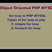 PHP MYSQLi TUTORIAL 11 For Loop