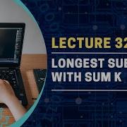 Longest Subarray With Sum K Love Babbar DSA Sheet GeeksforGeeks Hashing Arrays