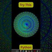 Python Creates A Hypnotic Rainbow Star Spiral