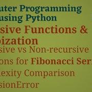 Python Programming Basics To Advanced Recursive Functions And Memoization Lab 28