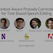 ICASSP 2021 Context Aware Prosody Correction For Text Based Speech Editing