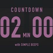 2 Minute Countdown Timer Flip Clock With Simple Beeps