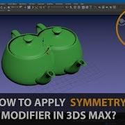 How To Apply Symmetry On 3d Model In 3ds Max Mirror Symmetry Modifier Modeling Tutorial