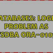 Databases Login Problem As SYSDBA ORA 01031 3 Solutions