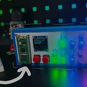 Raspberry Pi Pico бинарные часы и метеорологический монитор версия WS2812b