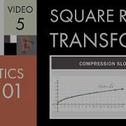 Statistics 101 Variable Transformations Square Root Transform In Excel